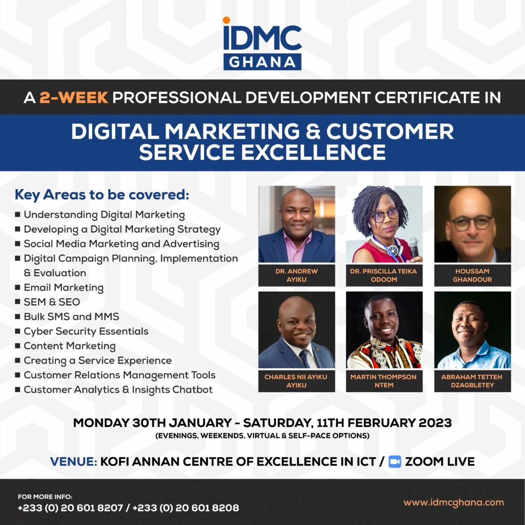 DIGITAL MARKETING AND CUSTOMER RELATIONS TRAINING COURSE