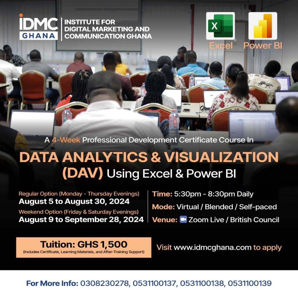 data-analytics-and-visualization-course-ghana-idmc-ghana-online-martin-ntem
