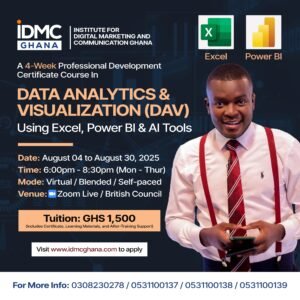 Data Analytics and Visualization (DAV) idmc ghana short course