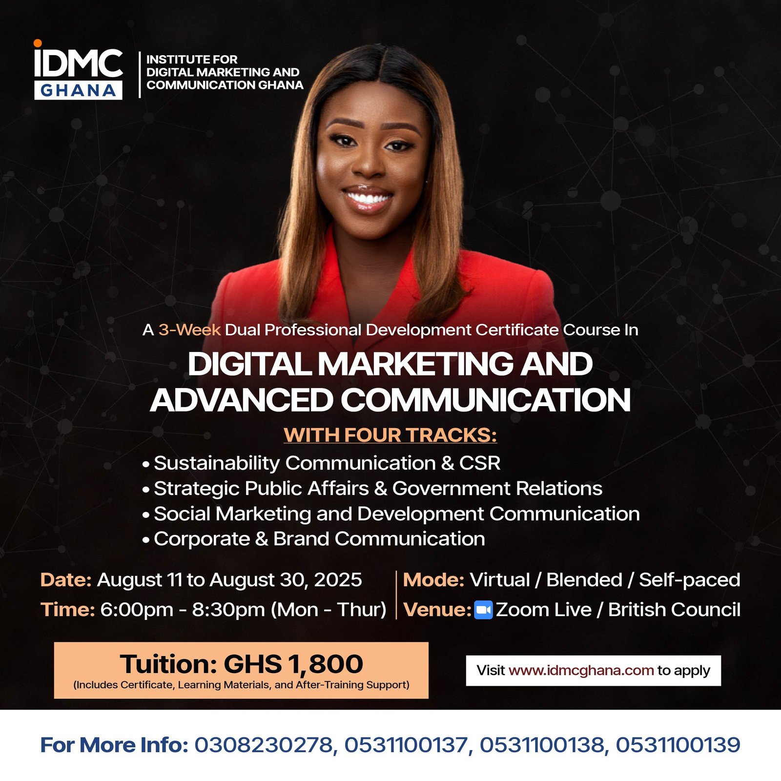 DIGITAL MARKETING AND ADVANCED COMMUNICATION 2025-short courses in ghana