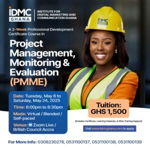 PROJECT MANAGEMENT-monitoring and evaluation course-idmc ghana