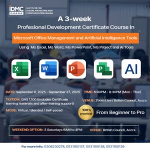 MS-OFFICE-software trainings ghana- short courses-idmc